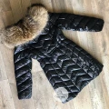 Pikowany płaszcz z futrem z jenota Exclusive II