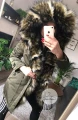 Kurtka Parka KHAKI futro sztuczne MORO K.Zell S-L