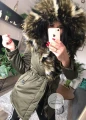 Kurtka Parka KHAKI futro sztuczne MORO K.Zell S-L