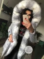 Kurtka Parka Szara Arctic futro sztuczne ombre K.Zell S-L
