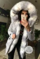 Kurtka Parka Szara Arctic futro sztuczne ombre K.Zell S-L