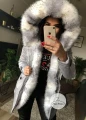 Kurtka Parka Szara Arctic futro sztuczne ombre K.Zell S-L