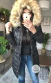 Pikowany ocieplany płaszcz suwaki ZIP S-XXL