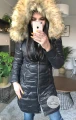 Pikowany ocieplany płaszcz suwaki ZIP S-XXL