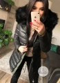 Kurtka parka Really DWUSTRONNA futro sztuczne KHAKI + BLACK XS-L