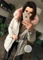 Kurtka Really parka szara z futrem sztucznym