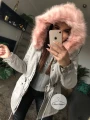 Kurtka Really parka szara z futrem sztucznym