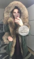 Parka ELQORES KHAKI JENOT królik futro S-XXL