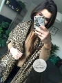 Dwustronny szal chusta SNAKE/LEOPARD zwierzęcy motyw print