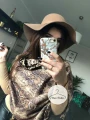 Dwustronny szal chusta SNAKE/LEOPARD zwierzęcy motyw print