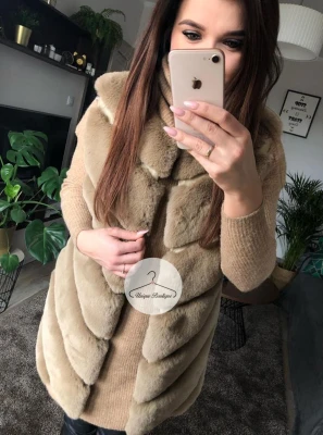 Kamizelka futro sztuczne CAMEL