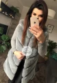 Kamizelka futro sztuczne szara GREY