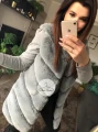 Kamizelka futro sztuczne szara GREY