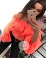 Bluzka Hiszpanka pomarańcz ORANGE