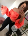 Bluzka Hiszpanka pomarańcz ORANGE