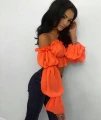 Bluzka Hiszpanka pomarańcz ORANGE