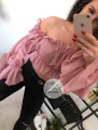 Bluzka Hiszpanka brudny róż DUSTY ROSE