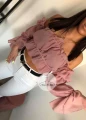 Bluzka Hiszpanka brudny róż DUSTY ROSE