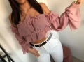Bluzka Hiszpanka brudny róż DUSTY ROSE