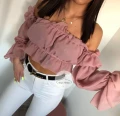 Bluzka Hiszpanka brudny róż DUSTY ROSE