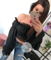 Bluzka Hiszpanka czarna BLACK