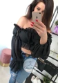 Bluzka Hiszpanka czarna BLACK