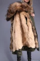 Parka ELQORES KHAKI JENOT królik futro S-XXL