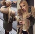 Parka ELQORES KHAKI JENOT królik futro S-XXL