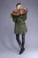 Parka ELQORES KHAKI JENOT królik futro S-XXL