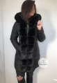 Dwustronna kurtka zimowa Alaska czarna z futrem sztucznym Black