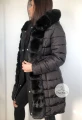 Dwustronna kurtka zimowa Alaska czarna z futrem sztucznym Black