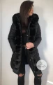 Dwustronna kurtka zimowa Alaska czarna z futrem sztucznym Black