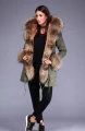 Długa Parka gwiazd LIS JENOT naturalny XS-XL HIT!