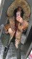 Długa Parka gwiazd LIS JENOT naturalny XS-XL HIT!