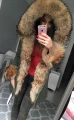 Długa Parka gwiazd LIS JENOT naturalny XS-XL HIT!