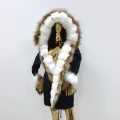 Kurtka parka zimowa Kate Futro Naturalne jenot lis