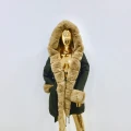 Parka Khaki Premium Beżowe Futro Sztuczne S/M/L/XL