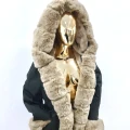 Parka Khaki Premium Beżowe Futro Sztuczne S/M/L/XL