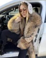 Długa Beżowa Parka gwiazd JENOT naturalny XS-XL