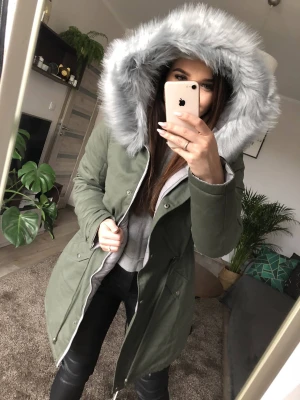 Parka Really khaki dwustronna Kurtka Szara