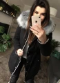 Parka Really Czarna Dwustronna Kurtka Szara