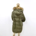 Zimowa Kurtka Puchowa asymetryczna Lewandowska Khaki