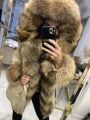 Beżowa Parka Orgomny Jenot Supreme 
