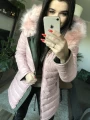 Parka Really khaki dwustronna Kurtka różowa