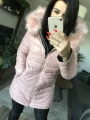 Parka Really khaki dwustronna Kurtka różowa
