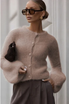  Sweter moherowy Dzwonek beżowy YARN