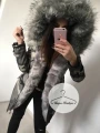 Kurtka Parka Szara MORO futro sztuczne K.Zell S-L