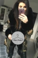 Zimowa parka Moro Premium czarne futro sztuczne XS-L