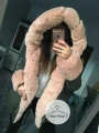 Zimowa parka Khaki Premium różowe futro sztuczne XS-L