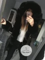 Zimowa CZARNA parka Premium czarne futro sztuczne XS-XL
